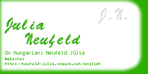 julia neufeld business card